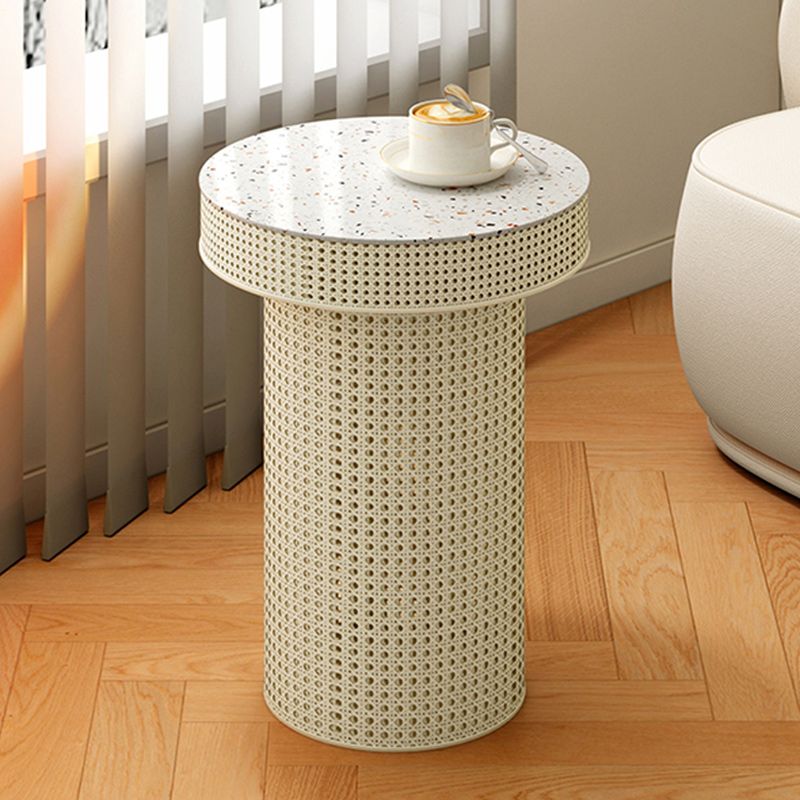 Contemporary Round Cocktail Table Single Slate Coffee Cocktail Table Clearhalo 'Coffee & Accent Tables' 'Coffee Tables' 'coffee_tables' 'furn' 'furn_coffee_tables' 'Furniture' 'Living Room Furniture' 1200x1200_0cea8f7c-5453-4a90-b580-ee758bb41e23