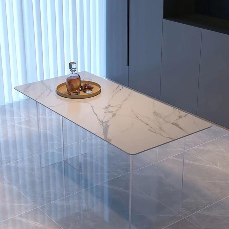 Designer Style 1/4/7 Pieces Dinette Set Acrylic Dining Table and Chairs Clearhalo 'Dining Room Sets' 'Dining Tables & Seating' 'dining_room_set' 'furn' 'furn_dining_room_set' 'Furniture' 'furniture_dining_room_set' 'Kitchen & Dining Furniture' 1200x1200_0cebbc13-7adc-4d05-a290-0e170345f7ac