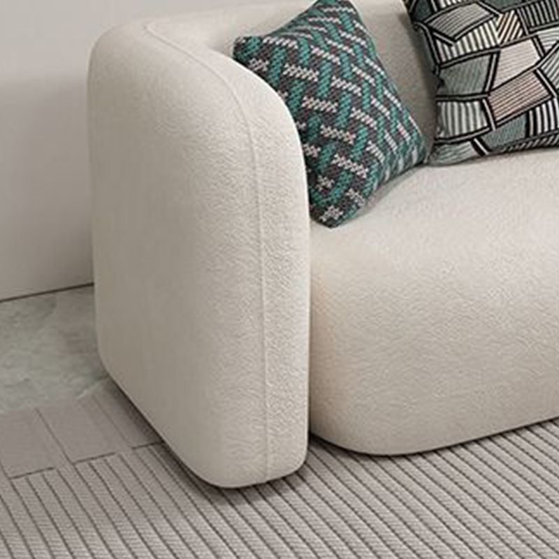 Wol witte smoking tuxedo arm bank hedendaagse standaard bank met strakke rug