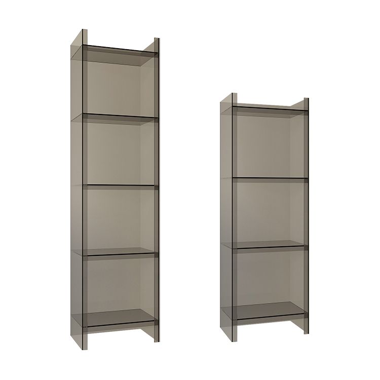 Closed Back Acrylic Standard Bookshelf Vertical Glam Bookshelf for Living Room Clearhalo 'Bookcases' 'furn' 'furn_bookcases' 'Furniture' 'furniture_bookcases' 'kitchen' 'kitchen_bookcases' 'Living Room Furniture' 'Office Furniture' 1200x1200_0cec7549-9ad9-4c55-9a34-ac332ca48b99