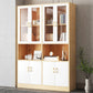 Contemporary Shelf Bookcase with Doors Vertical Bookshelf for Study Room