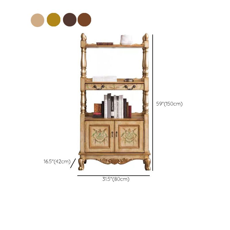 Industrial Rubberwood Chest with Doors Storage Cabinet with Shelves Clearhalo 'Cabinets & Chests' 'cabinets_chests' 'furn' 'furn_cabinets_chests' 'Furniture' 'Living Room Furniture' 1200x1200_0ced4226-43fc-4739-81db-f1152f68c4c6