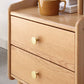 Modern Style Wooden Bedside Cabinet Open Storage for Bedroom