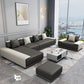 Contemporary Modular L-Shape Sectional with Pillowed Back Cushions Clearhalo 'furn' 'furn_sectionals' 'Furniture' 'furniture_sectionals' 'kitchen' 'kitchen_sectionals' 'Living Room Furniture' 'Sectionals' 1200x1200_0cef6de1-6dbe-4a5f-ab32-61f9f20b362b