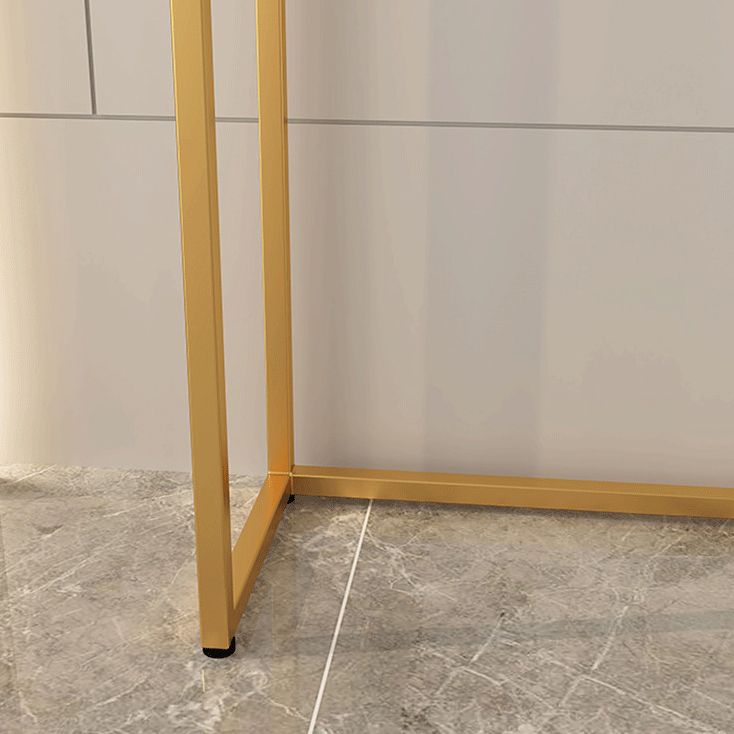 Tavolo accento console rettangolare glam tavolo da divano console di finitura antica in marmo