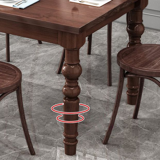 1/4/5/7 Pieces Dining Room Set Traditional Natural 4 Legs Table with Windsor Chairs Clearhalo 'Dining Room Sets' 'Dining Tables & Seating' 'dining_room_set' 'furn' 'furn_dining_room_set' 'Furniture' 'furniture_dining_room_set' 'Kitchen & Dining Furniture' 'kitchen&dining_furn' 'kitchen' 1200x1200_0cf1b076-dbbe-4925-8c43-a40a17cdf2ae