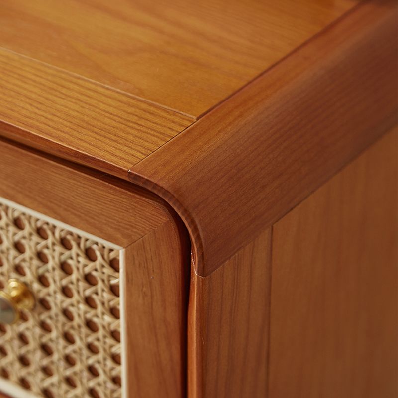 Chox de almacenamiento de madera sólida Cofre de almacenamiento glamoroso con cajones