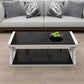 Trestle 1 Single Coffee Table with Storage Metal and Glass Cocktail Table Clearhalo 'Coffee & Accent Tables' 'Coffee Tables' 'coffee_tables' 'Furniture' 'furniture_coffee_tables' 'Living Room Furniture' 1200x1200_0cf2f76e-e1b3-4419-baf0-2ab5367f7790