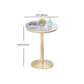 Stone Bar Dining Table Glam Bar Table with Pedestal for Dining Room Clearhalo 'Bar Furniture' 'Bar Tables' 'bar_tables' 'furn' 'furn_bar_tables' 'Furniture' 'furniture_bar_tables' 'Kitchen & Dining Furniture' 1200x1200_0cf3280d-4f6c-43cb-aabd-03f30f8327ef