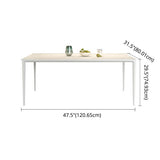 Modern Rectangle White Dining Set Kitchen Sintered Stone Top Dining Set with 4 Legs Base Clearhalo 'Dining Room Sets' 'Dining Tables & Seating' 'dining_room_set' 'furn' 'furn_dining_room_set' 'Furniture' 'furniture_dining_room_set' 'Kitchen & Dining Furniture' 'kitchen&dining_furn' 'kitchen' 1200x1200_0cf33551-abd6-472a-8df3-b7435cea1d77