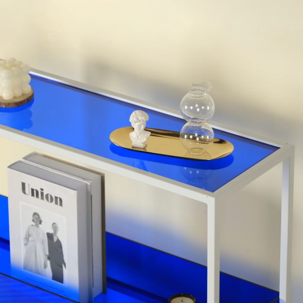 Open Scandinavian Etagere Bookshelf with White Iron Frame Acrylic Shelf Clearhalo 'Bookcases' 'furn' 'furn_bookcases' 'Furniture' 'furniture_bookcases' 'Office Furniture' 1200x1200_0cf5eb41-2eee-41c9-b102-8be832c66410