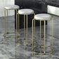 Scandinavian Stackable Armless Bar Stools Round Seat Backless Barstool