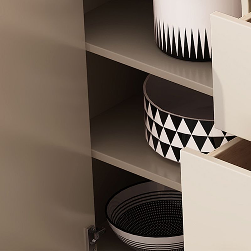 Rectangle Sintered Stone Sideboard Cabinet Luxury Home Side Board with Drawers and Doors Clearhalo 'buffet_sideboard' 'Buffets & Sideboards' 'furn' 'furn_buffet_sideboard' 'Furniture' 'Kitchen & Dining Furniture' 1200x1200_0cf9a44d-7b20-4474-b5ac-ea4ea188712d