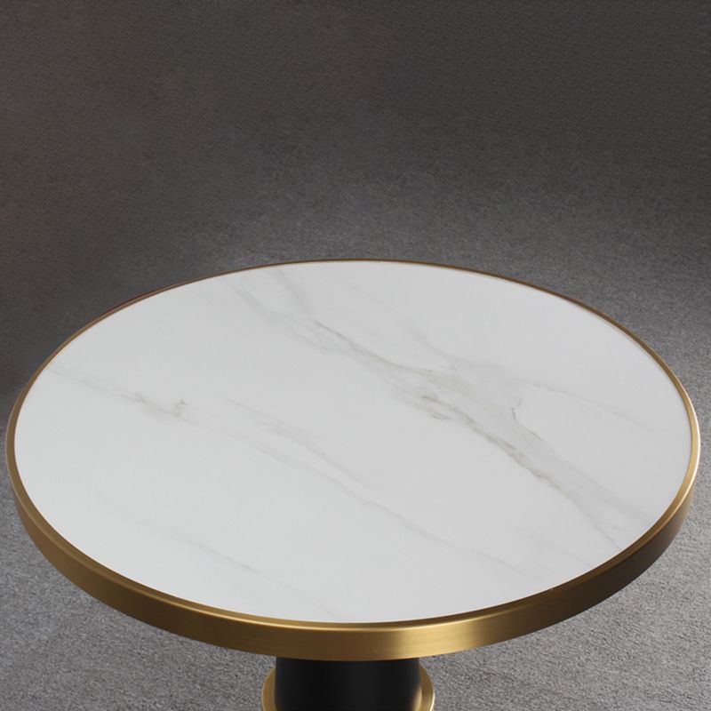 23.6-inch Traditional Luxury Table Dining Metal Pedestal Table Clearhalo ' dining_table' 'Dining Tables & Seating' 'Dining Tables' 'furn' 'furn_dining_table' 'Furniture' 'furniture_dining_table' 'Kitchen & Dining Furniture' 'kitchen&dining_furn' 'kitchen' 'kitchen_dining_table' 1200x1200_0cfa4c72-5969-4cf9-b058-d6f3e87e7379
