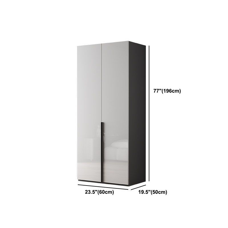 Contemporary Style Wood Wardrobe White Colour Soft Close Door Wardrobe Closet for Home