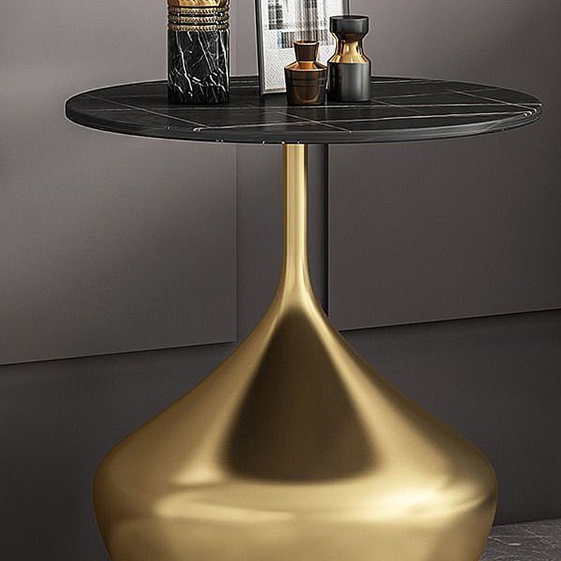 Modern Single Pedestal Base Solid Color Metal Round End Table Clearhalo 'Coffee & Accent Tables' 'End & Side Tables' 'end_side_tables' 'furn' 'furn_end_side_tables' 'Furniture' 'Living Room Furniture' 1200x1200_0cfb33ff-7386-4d24-b6a3-2743050a98f9