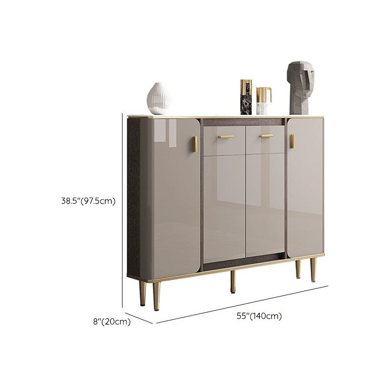 Buffet in stile glam sideboard cucina grigio a buffet con cassetto e conservazione