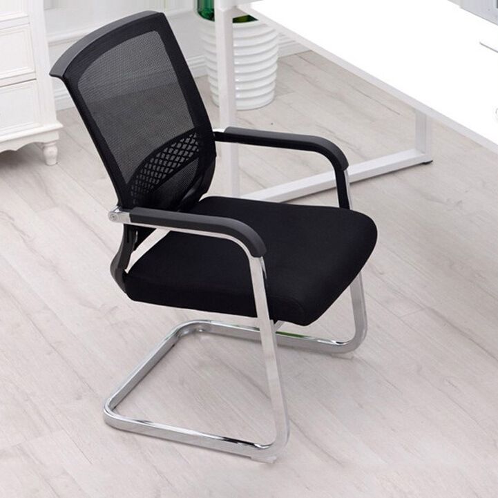Armoiries fixes Mid Back Office Chaid Home No Wheels Mesh Hid Desk Chair