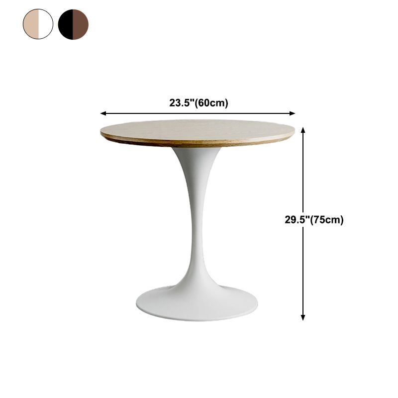 Modern Round Wood Dining Table Tulip Base Home Kitchen Dinner Dining Table Clearhalo 'Dining Tables & Seating' 'Dining Tables' 'dining_table' 'furn' 'furn_dining_table' 'Furniture' 'furniture_dining_table' 'Kitchen & Dining Furniture' 'kitchen' 'kitchen_dining_table' 1200x1200_0cff306c-7af8-492d-8eef-9c1ad2a0d41a