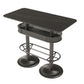 Industrial Style Black Bar Table Living Room Bistro Bar Desk with Storage Clearhalo 'Bar Furniture' 'Bar Tables' 'bar_tables' 'furn' 'furn_bar_tables' 'Furniture' 'Kitchen & Dining Furniture' 1200x1200_0d000697-829e-4e98-971e-38836fd295e9