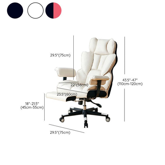 Silla de juego moderna para el hogar de cuero de cuero silla de acuñación con ruedas