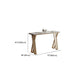 Rectangle Metal Base Bar Table Glam Sintered Stone Top Bistro Bar Table Clearhalo 'Bar Furniture' 'Bar Tables' 'bar_tables' 'furn' 'furn_bar_tables' 'Furniture' 'Kitchen & Dining Furniture' 1200x1200_0d05d8b3-968b-4e21-a45f-33683bc8c0a2