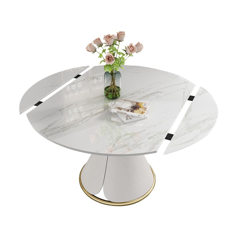 Contemporary 1/4/5/7 Pieces Dining Set Round Dining Table Set with Pedestal Base Clearhalo 'Dining Room Sets' 'Dining Tables & Seating' 'dining_room_set' 'furn' 'furn_dining_room_set' 'Furniture' 'furniture_dining_room_set' 'Kitchen & Dining Furniture' 'kitchen&dining_furn' 'kitchen' 1200x1200_0d081f18-ff22-4b63-a1c5-8da0445c7fb4