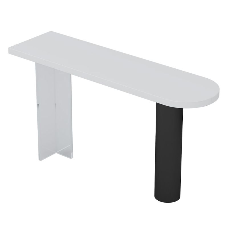 Modern Iron Bar Dining Table with Stone Top Engineered Wood Indoor Bistro Table Clearhalo 'Bar Furniture' 'Bar Tables' 'bar_tables' 'furn' 'furn_bar_tables' 'Furniture' 'furniture_bar_tables' 'Kitchen & Dining Furniture' 1200x1200_0d0994fc-45c3-4328-8027-f7c46c5e598b