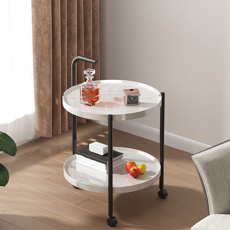 Black Metal 3 Legs Side Table Modernistic Sofa Side Accent Table with Shelf Clearhalo 'Coffee & Accent Tables' 'End & Side Tables' 'end_side_tables' 'furn' 'furn_end_side_tables' 'Furniture' 'Living Room Furniture' 1200x1200_0d0a8433-d566-4129-8689-c11d3da35aff