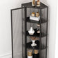 Industrial Curio Cabinet Metal Glass Doors Storage Cabinet with Legs for Living Room Clearhalo 'Display & China Cabinets' 'display_china_cabinets' 'furn' 'furn_display_china_cabinets' 'Furniture' 'Kitchen & Dining Furniture' 1200x1200_0d0d8518-c3b5-483d-b6fc-527ce9c4841e