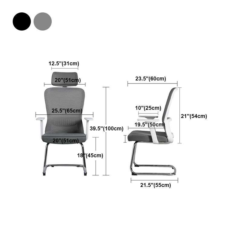 Modern & Contemporary Desk Chair No Wheels Mid Back Home Office Chair Clearhalo 'furn' 'furn_office_chair' 'Furniture' 'furniture_office_chair' 'Office Chairs' 'Office Furniture' 'office_chair' 1200x1200_0d0e0fe6-0e74-4a1a-af36-a711e2d9fccc