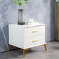 Contemporary Accent Table Nightstand 2 Drawers Night Table for Home