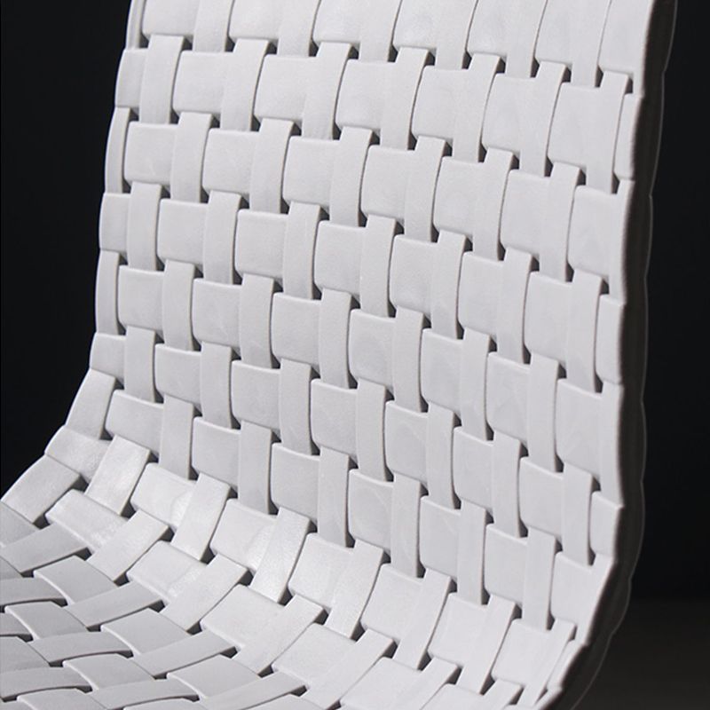 Sgabello da bar in plastica in plastica in plastica in plastica in stile industriale con gambe metalliche