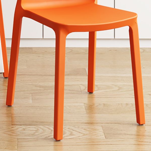 Contemporary Indoor Plastic Wingback Stackable Armless Dining Side Chair Clearhalo 'Dining Chairs' 'Dining Tables & Seating' 'dining_chair' 'furn' 'furn_dining_chair' 'Furniture' 'Kitchen & Dining Furniture' 1200x1200_0d157f1a-4b0a-4a32-b199-fb1e5d3e4898