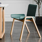 Contemporary Dining Plastic Chairs Armless Chair with Wood Legs for Home