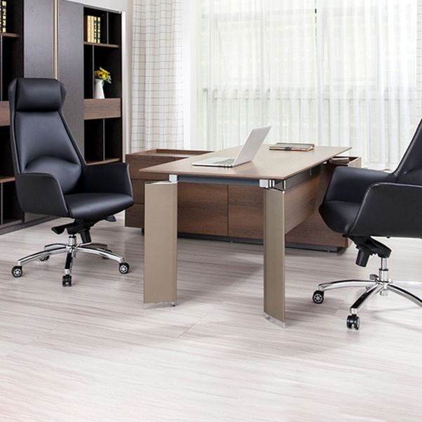 Contemporary Chair Black Leather Adjustable Seat Height Office Chair Clearhalo 'furn' 'furn_office_chair' 'Furniture' 'Office Chairs' 'Office Furniture' 'office_chair' 1200x1200_0d1861e1-6a4f-4255-aba0-634ef26a8091