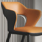 Contemporary Dining Arm Chair Matte Finish Leather Curved Open Back Chair Clearhalo ' kitchen&dining_furn' 'Dining Chairs' 'Dining Tables & Seating' 'dining_chair' 'furn' 'furn_dining_chair' 'Furniture' 'furniture_dining_chair' 'Hogar' 'Kitchen & Dining Furniture' 'kitchen' 'Mesa de Comedor y Asientos' 'Mueble de Cocina y Comedor' 'Muebles' 'Silla de Cocina / Comedor' 1200x1200_0d191798-b5e0-4fc7-9238-137e825670b7