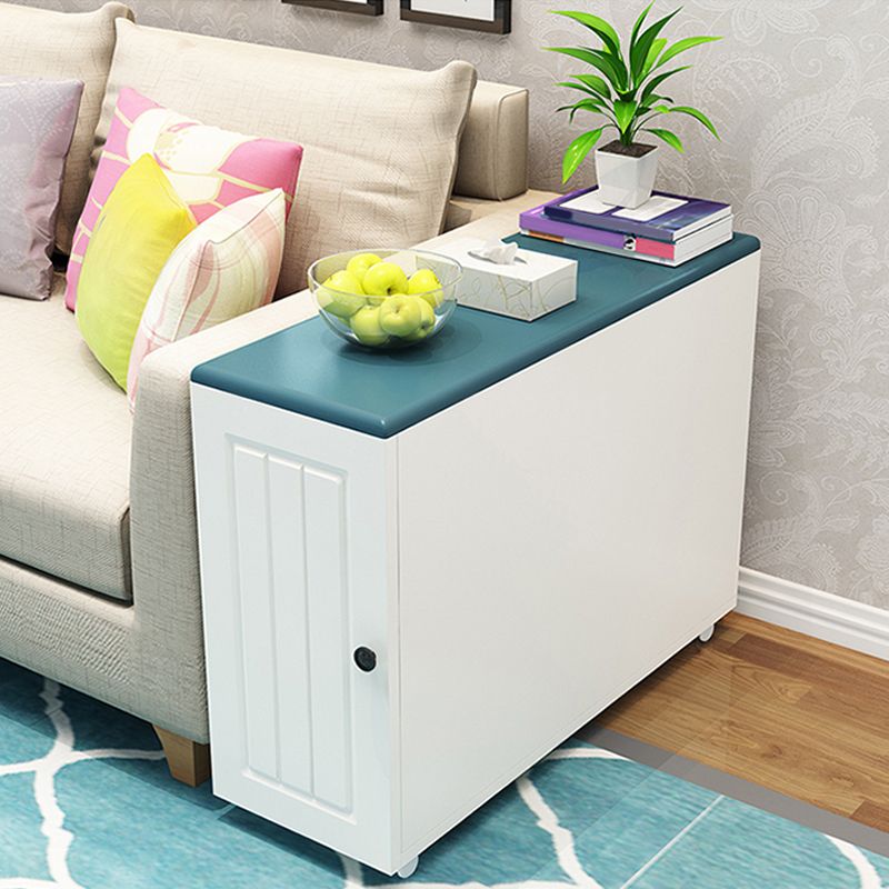 23,62 "Table de bout de style contemporain de style contemporain table d'accent latéral canapé en bois