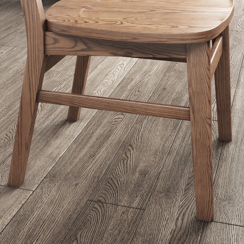 リビングルームのためのモダンサイド椅子ソリッドウッド屋内ダイニングチェア