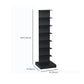 Contemporary Metal Bookshelf Black Geometric Shelf Bookcase for Study Room Clearhalo 'Bookcases' 'furn' 'furn_bookcases' 'Furniture' 'Office Furniture' 1200x1200_0d1d2a91-21c8-4729-b214-20b172b2eb4f
