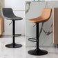 Contemporary Adjustable Height Home Stool Matte Finish Leather Barstool Clearhalo 'Bar Furniture' 'Bar Stools' 'bar_stools' 'furn' 'furn_bar_stools' 'Furniture' 'furniture_bar_stools' 'Kitchen & Dining Furniture' 1200x1200_0d1d6d7f-be81-4171-a5f2-3faef4f65ad1