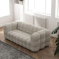 White Tuxedo Arm Sofa 39.37" Wide Contemporary Sofa for Living Room