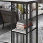 Mesa de bar rectangular de estilo industrial, mesa de comedor con barra de pedestal doble de mármol sintético