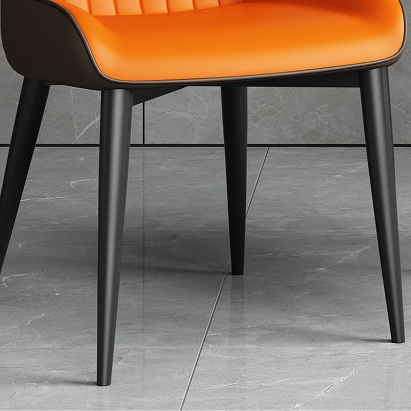 Contemporary Leather Side Chair Wingback Side Chair for Dining Room Clearhalo 'Dining Chairs' 'Dining Tables & Seating' 'dining_chair' 'furn' 'furn_dining_chair' 'Furniture' 'Kitchen & Dining Furniture' 1200x1200_0d20587e-921f-44d3-8493-e8b91103aa3e