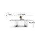Modern Style White Dining Table Rectangle Sintered Stone Table with Acrylic Base Clearhalo ' dining_table' 'Dining Tables & Seating' 'Dining Tables' 'furn' 'furn_dining_table' 'Furniture' 'furniture_dining_table' 'Kitchen & Dining Furniture' 'kitchen&dining_furn' 'kitchen' 'kitchen_dining_table' 1200x1200_0d2105f7-db49-4216-a308-37c2936e177e