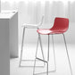 Scandinavian Armless Bar Stool Plastic and Steel Bar Stool for Living Room Clearhalo 'Bar Furniture' 'Bar Stools' 'bar_stools' 'furn' 'furn_bar_stools' 'Furniture' 'Kitchen & Dining Furniture' 1200x1200_0d212062-ea02-4e7c-ae67-861a6e83b550