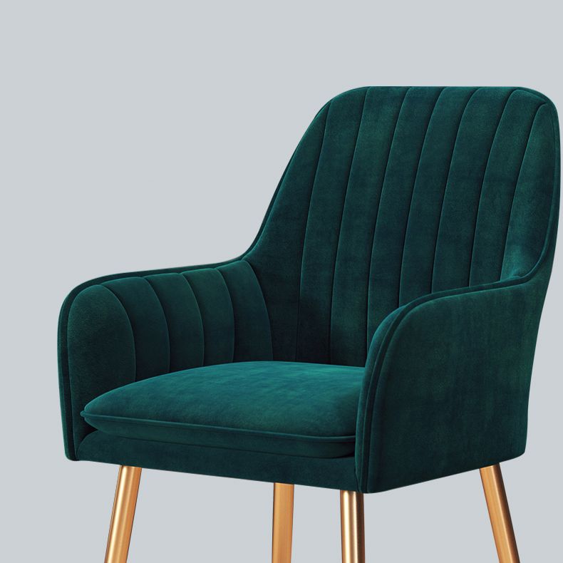 Upholstered Dining Arm Chair Restaurant Dining Armchair with Metal Legs (Set of 2) Clearhalo ' kitchen&dining_furn' 'Dining Chairs' 'Dining Tables & Seating' 'dining_chair' 'furn' 'furn_dining_chair' 'Furniture' 'furniture_dining_chair' 'Kitchen & Dining Furniture' 'kitchen' 1200x1200_0d2237fa-2045-4d87-bbb2-f222055baff4