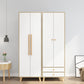 Bedroom Hinged Door Wardrobe with Wooden Legs Modern Cabinet with Clothes Rail Clearhalo 'Armoires & Wardrobes' 'armoires_wardrobes' 'Bedroom Furniture' 'furn' 'furn_armoires_wardrobes' 'Furniture' 1200x1200_0d241509-2f15-4d3d-ae88-f55a729dd698