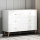 Klassieke glamour witte opbergkast hout zachte laden laden dressoir
