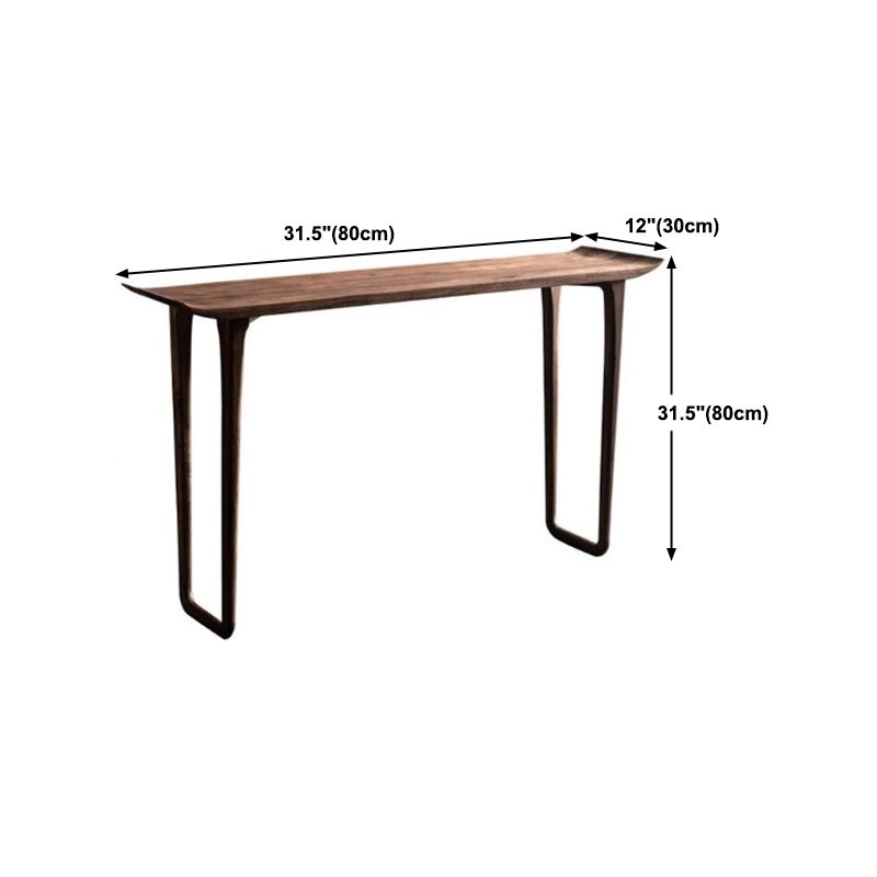 Tisch mit Kiefernmahlholz Konsole, 11,81 Zoll breit, Halle Akzent -Rechtecktisch